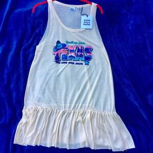 SOMEDAYS LOVIN GREETINGS FROM TEXAS TANK TOP DRESS xs